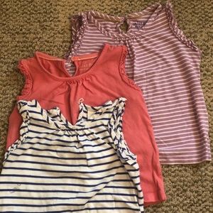 Mini-Boden tank set: pink, purple and blue